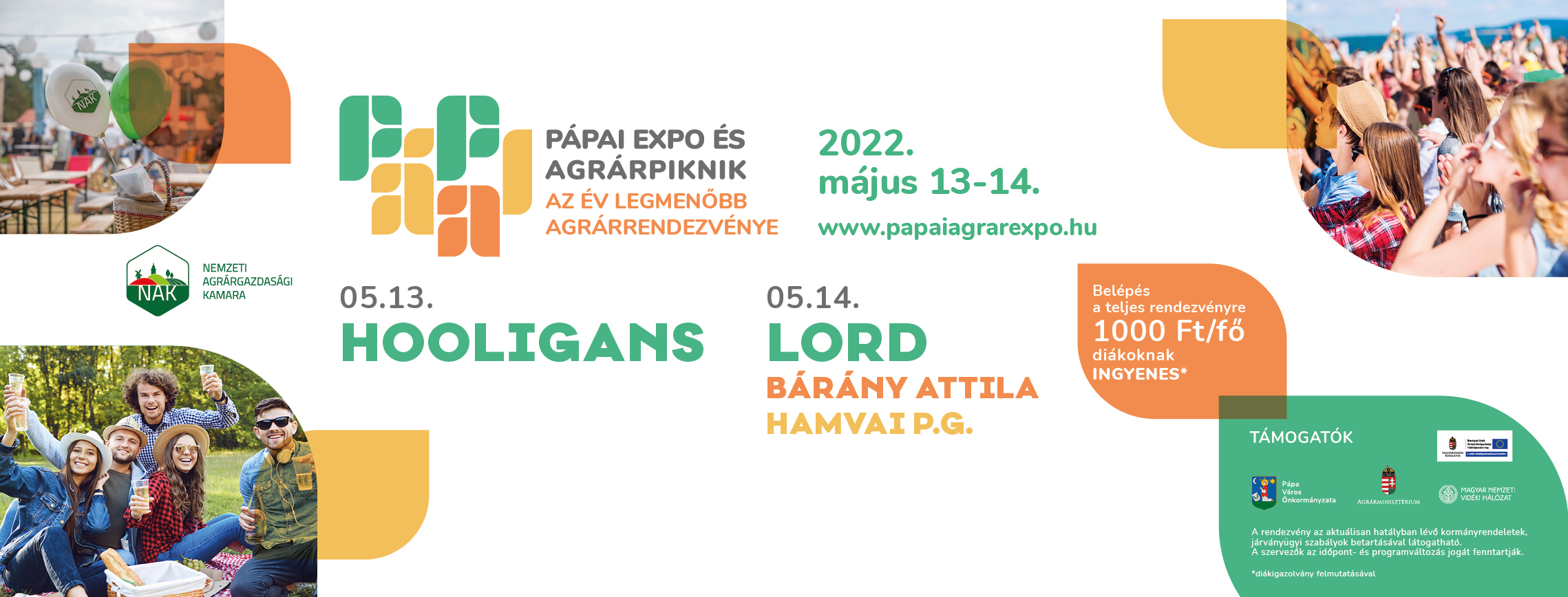 Pápa Expo és Agrárpiknik 2022 Programok infoPápa