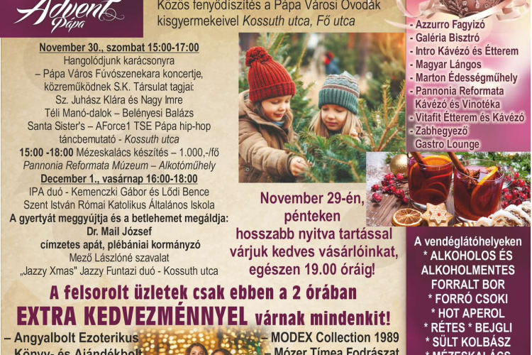 Gyertyafényes Advent - Első Adventi Hétvége Programja