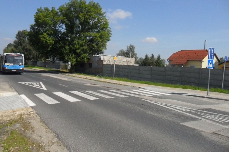 Elkészült a Győri úti gyalogátkelőhely