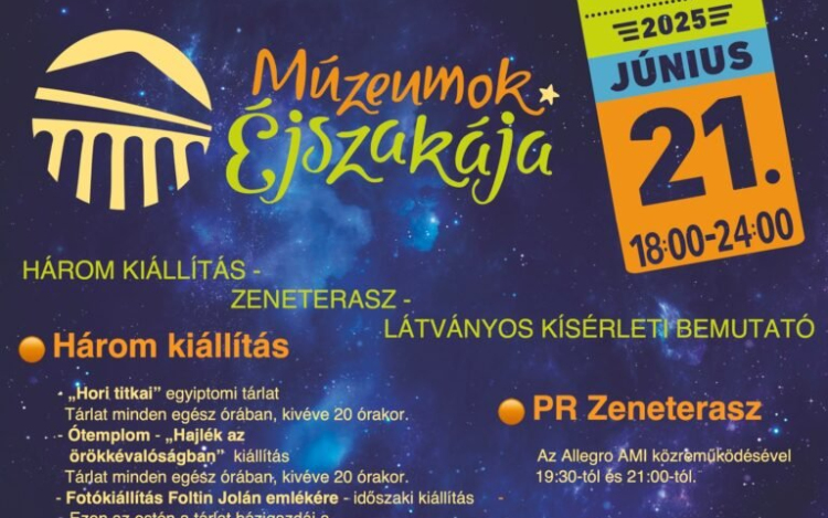 Mutatjuk a Múzeumok Éjszakájának pápai kínálatát