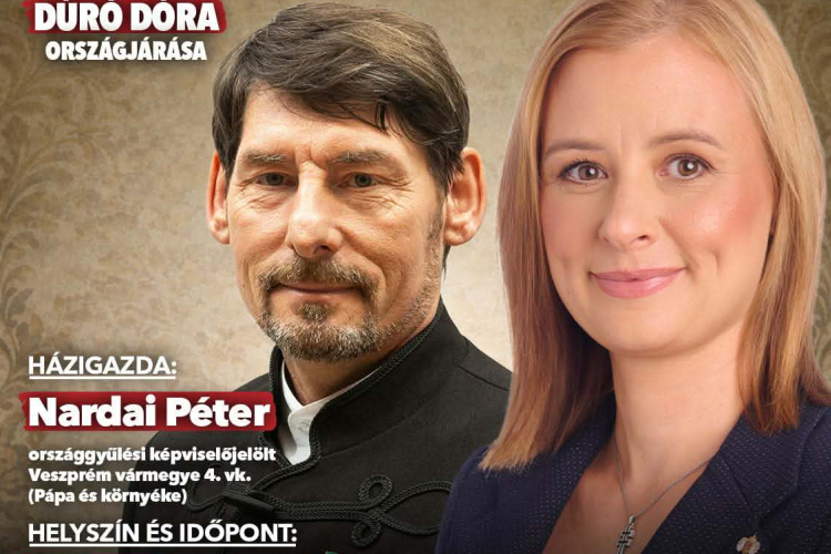Dúró Dóra tart lakossági fórumot Pápán