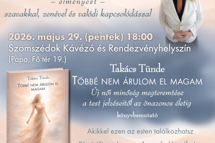 Többé Nem Árulom El Magam - Takács Tünde Első Könyvének Bemutatója