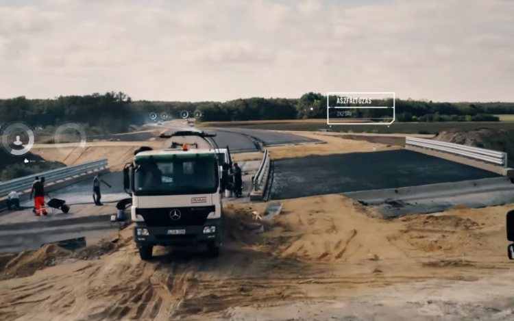 Látványosan halad az új 83-as út építése! - Videóval