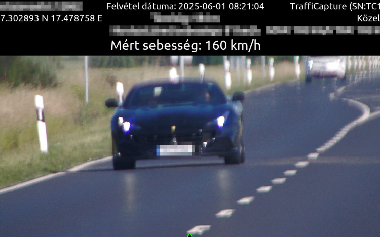 90 helyett 160-nal tolta neki Pápa határában