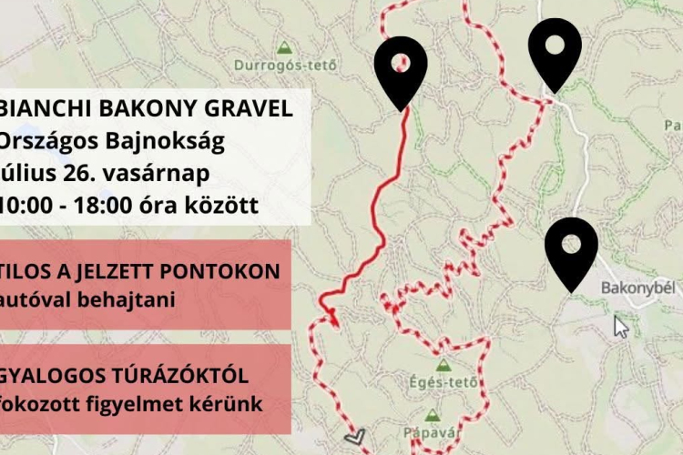 Országos bajnokságot rendeznek a Bakonyban – kerékpárosokra kell számítani az erdei utakon