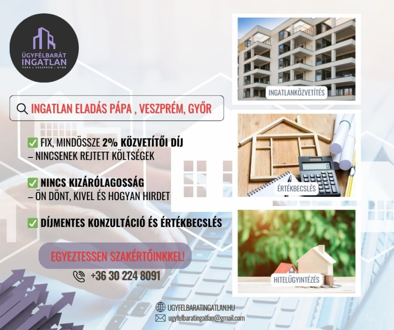 Ügyfélbarát Ingatlaniroda - Pápa