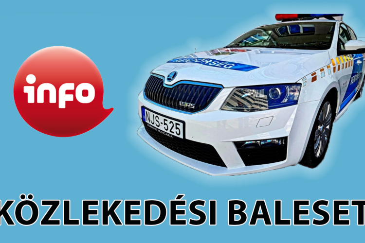 Árokba hajtott egy autó Pápa és Adásztevel között