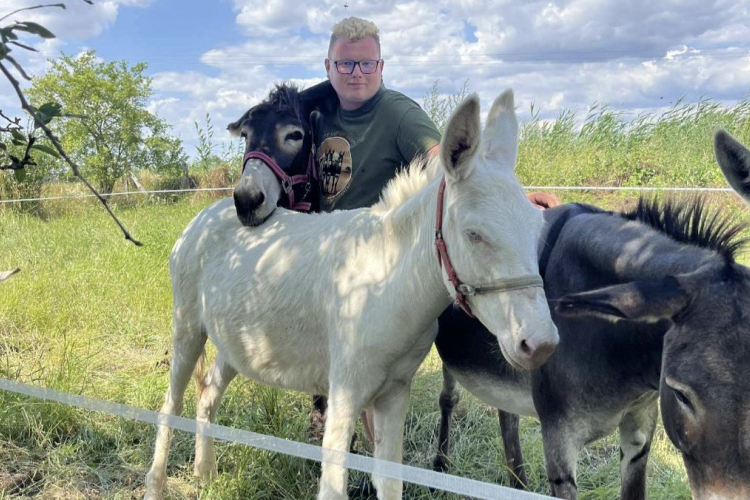 Újra adománygyűjtő körútra indul a szamaras fiú - Pápára jön elsőként