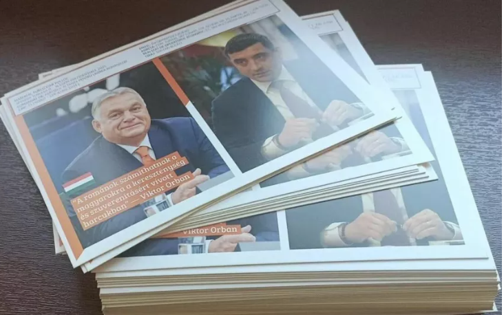 Orbán Viktor fényképével kampányol a magyarellenes megnyilvánulásairól elhíresült román elnökjelölt
