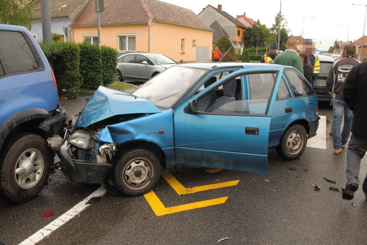 Kilenc közlekedési baleset történt a város területén