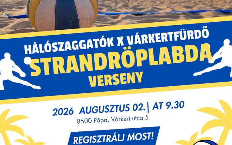 Strandröplabda-versenyre várják a csapatokat a Várkertfürdőben