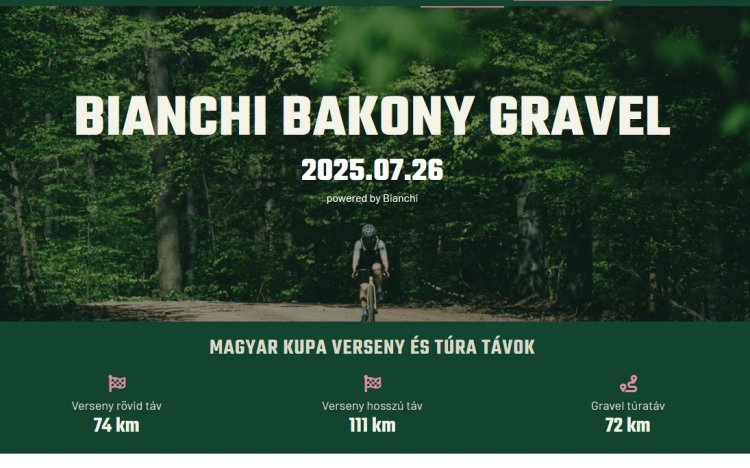 Szombaton kerékpárverseny lesz a Bakonyban, óvatosságra intik a kirándulókat