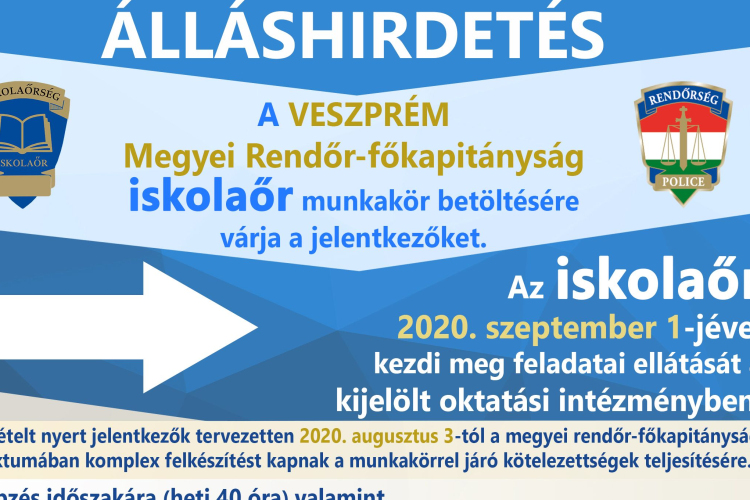 Megkezdődött az iskolaőrök felvétele 