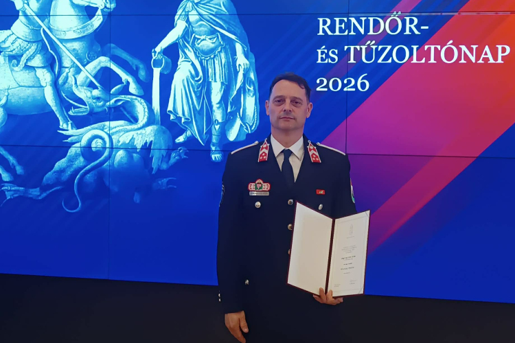 Országos elismerésben részesült a pápai tűzoltó