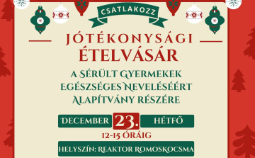 Jótékonysági ételvásárt tartanak december 23-án Pápán