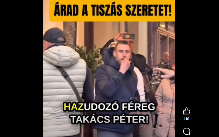 Ellentüntetők szidalmazták Takács Pétert Veszprémben