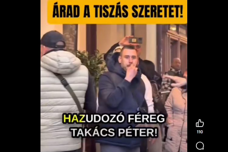 Ellentüntetők szidalmazták Takács Pétert Veszprémben