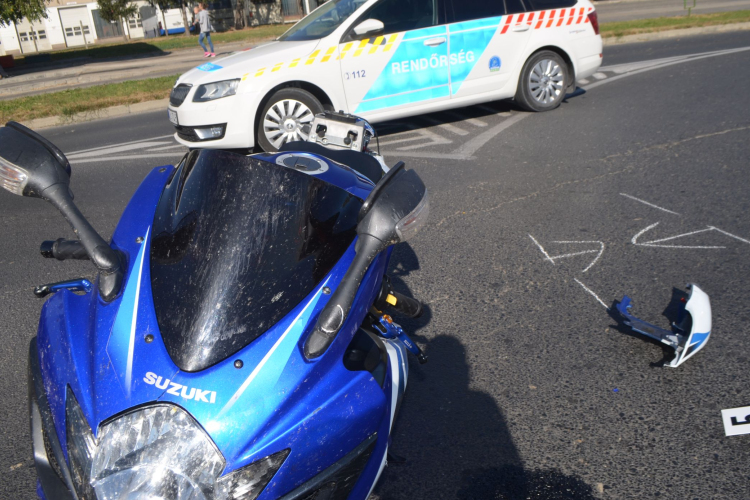 Lezárt akta: Nem adott elsőbbséget a motorosnak