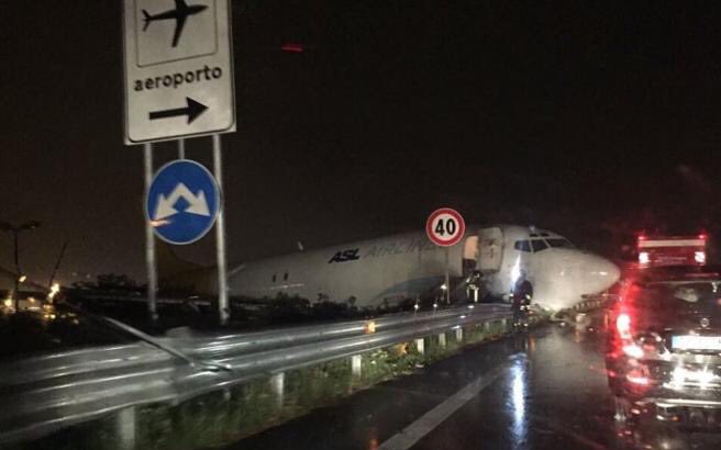 Magyar teherszállító repülő szenvedett balesetet a bergamói repülőtéren