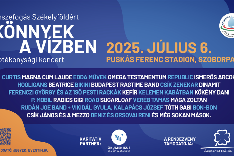 „Könnyek a vízben” – Egy koncert, ami életeket változtathat meg