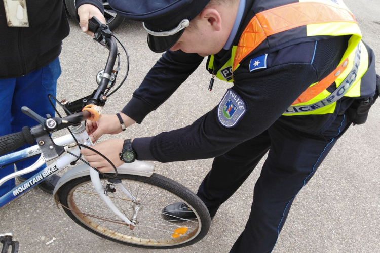 Biztonságos a kerékpárom akció Csóton