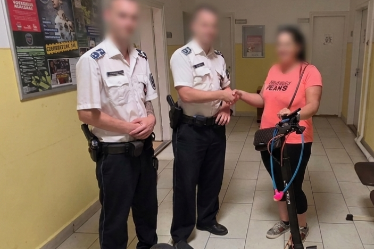 Még aznap elfogták a rendőrök a rollertolvajt