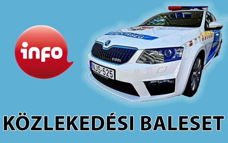 Baleset a 83-ason, szalagkorlátnak ütközött egy autó