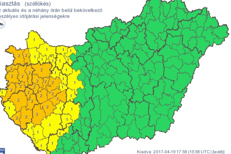 Még nincs vége: Másodfokú riasztás, erős szél, jelentős havazás