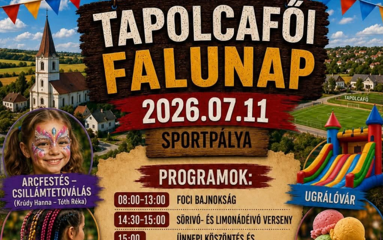 Tapolcafőn egész napos programokkal várják az érdeklődőket a falunapon