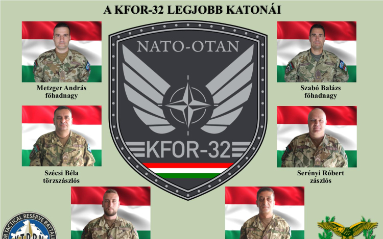 Metzger András és Bogdán Tibor a legjobb KFOR katonák között!