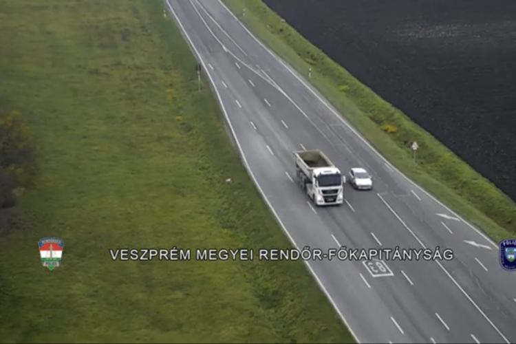 Ezúttal Pápán emelkedett a magasba a rendőrségi drón