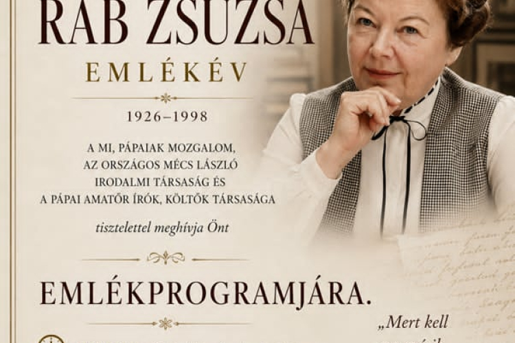 Megemlékezés Rab Zsuzsáról