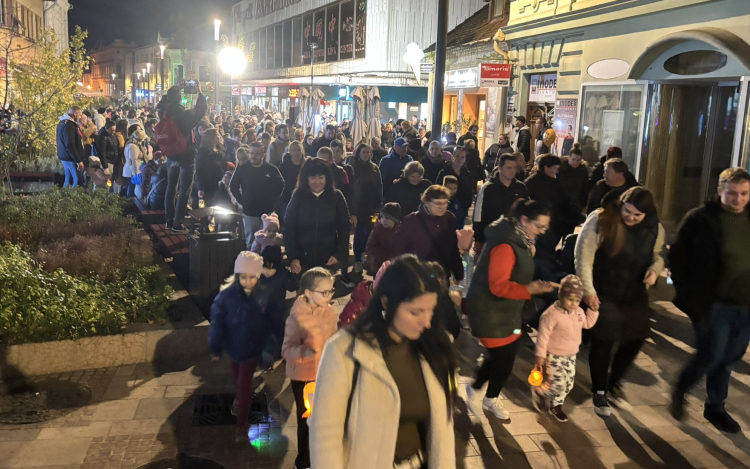 Márton-napi forgatag a belvárosban