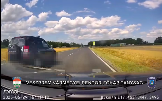 Az elkerülőn tartottak ellenőrzést a rendőrök