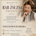 Megemlékezés Rab Zsuzsáról