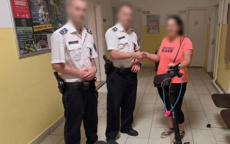 Még aznap elfogták a rendőrök a rollertolvajt