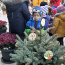 Óvodások karácsonyfa díszítése a belvárosban