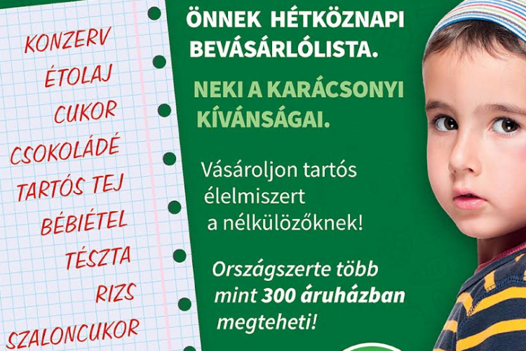 Idén is várja a felajánlásokat az Élelmiszerbank!