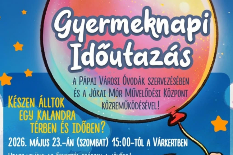 Időutazásra hívják a családokat gyermeknap alkalmából a Várkertbe