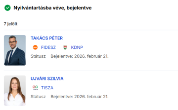 Takács Péter és Ujvári Szilvia már hivatalosan is jelöltek