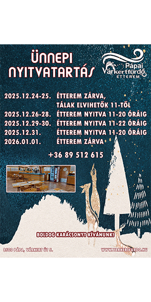 Várkertétterem ünnepi nagy